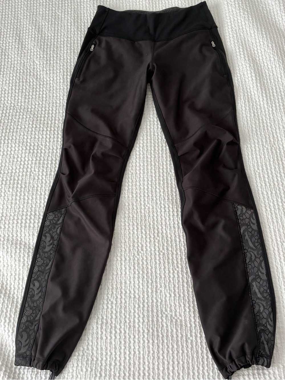 lululemon athletica Black Track Joggers with Lace Panel - Picture 7 of 7
